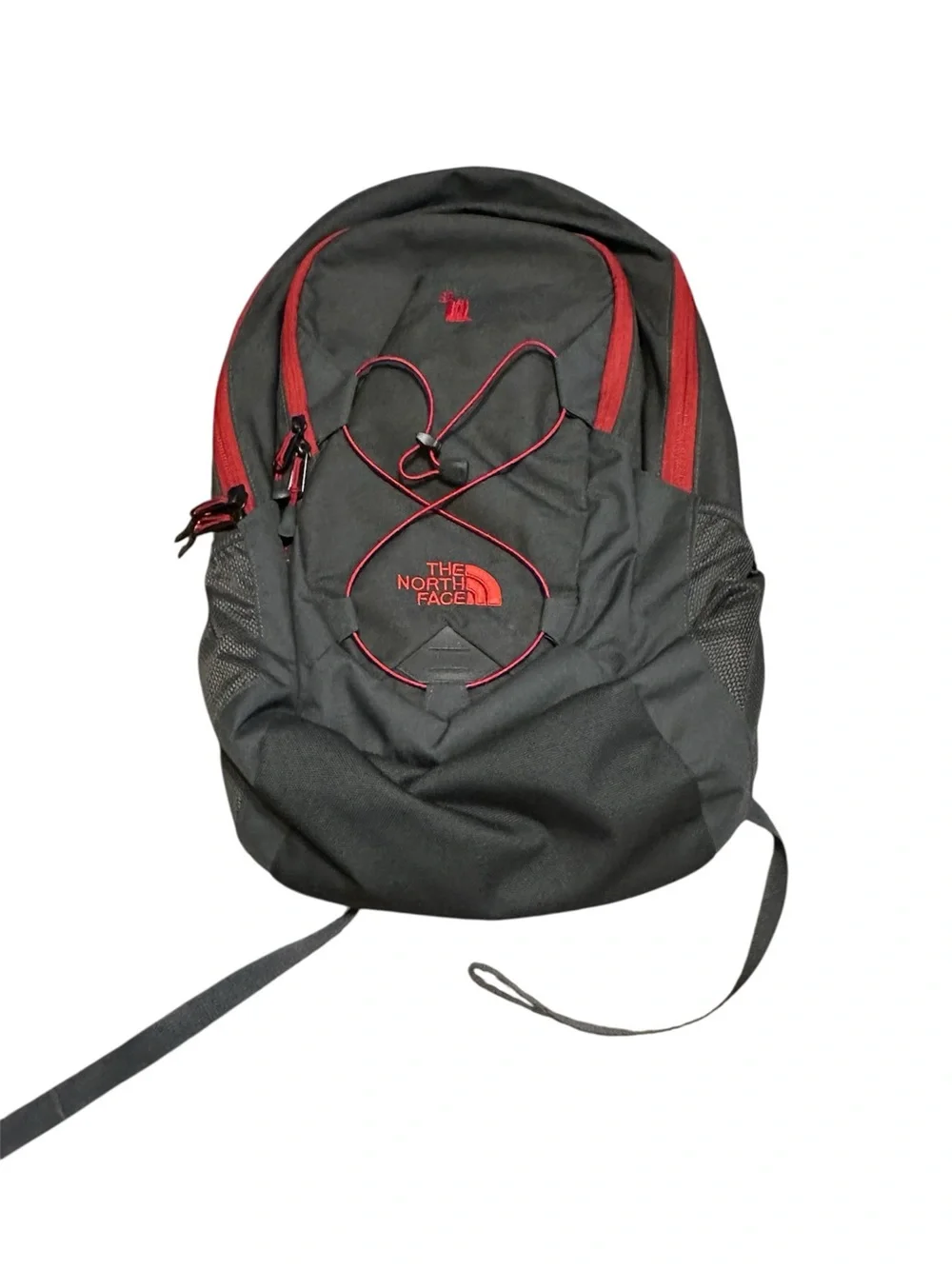 The North Face Flex X Vent Black Backpack with Red Accents